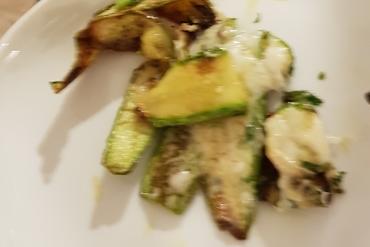 Courgette with pecorino