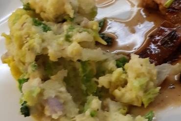 potato mash with veggies