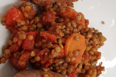 lentils Salsicce