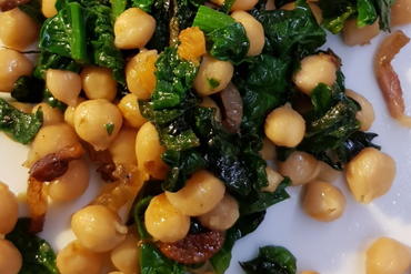 spinach and chickpeas