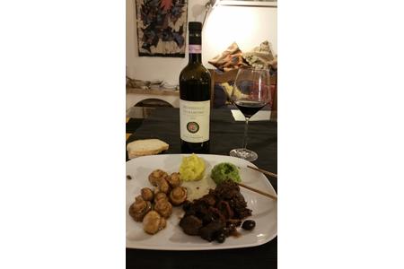 Wild Boar with mushrooms