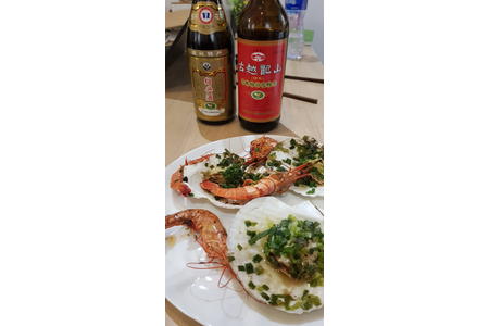 scallops rice wine